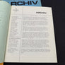 ARCHIV — Vol 3 n° 9, 10 & 11 —