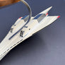 Maquette Concorde British Airways sur socle bois – 60 x 26 cm — 1:100 —