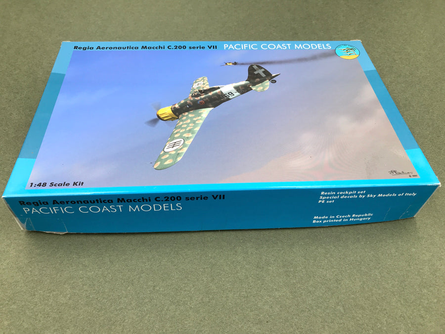 Maquette à monter - Regia Aeronautica Macchi C.200 serie VII PACIFIC COAST MODELS 1/48e  (LIKE NEW - INSIDE NON OPENED)