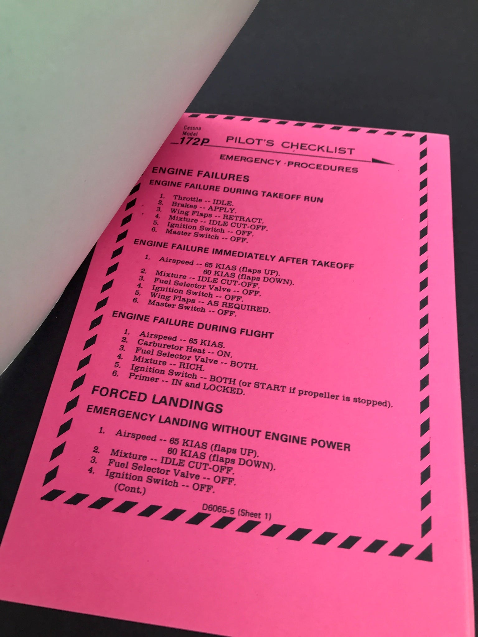 Cessna Model 172P PILOT’S CHECKLIST – PREFLIGHT INSPECTION – aviation ...