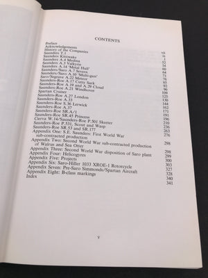 Saunders and Saro Aircraft since 1917