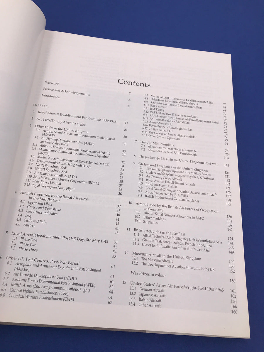 WAR PRIZES – An illustrated survey of German, Italian and Japanese aircraft bought to Allied countries during and after the Second World War