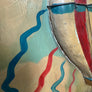 Grand panneau décoratif « GEO BLUNT’S BALLOON FLIGHT – RICHMOND 1816 », bois sculpté et peint, montgolfière en relief (vers 1970-1990)