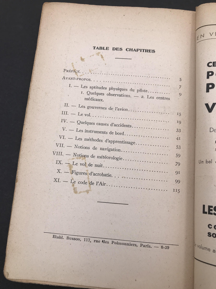 PILOTAGE ET NAVIGATION AÉRIENNE « l'ABC du Pilote »