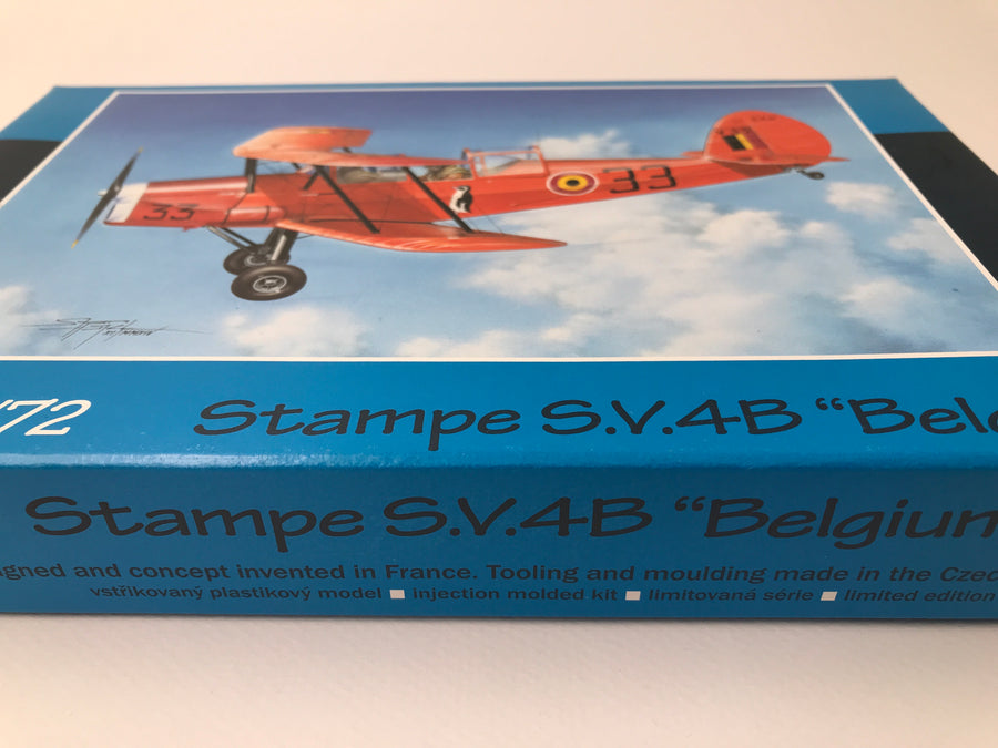Maquette à monter Stampe S.V.4B ‘’ Belgium ’’ Azur  1/72e
