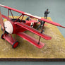 Diorama d'un triplan allemand Fokker F.I —  1/48 —