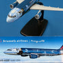 MAQUETTE — Airbus A320 — 🇧🇪 brussels airlines « Magritte » — Coll. " Belgian Icons "  — 1:200