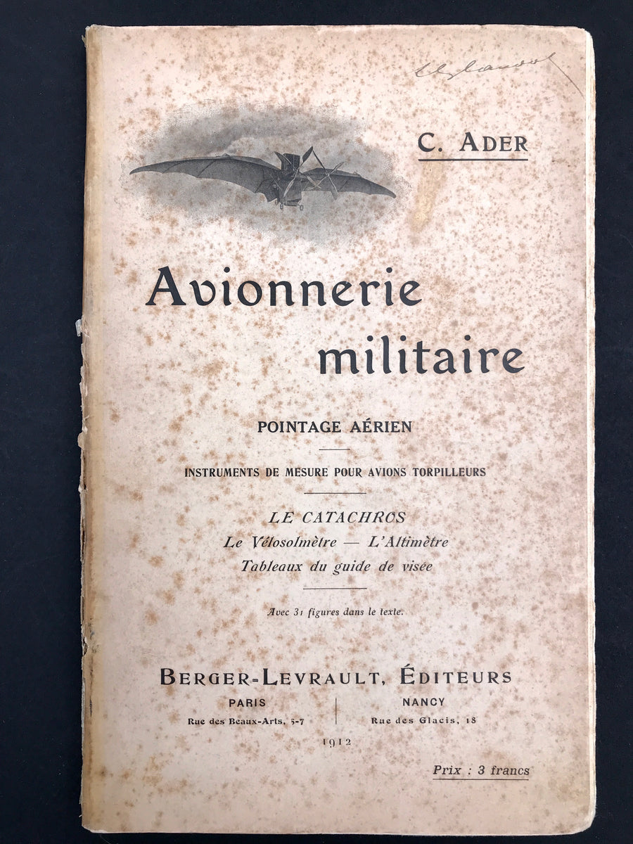 Avionnerie militaire — POINTAGE AÉRIEN — INSTRUMENTS DE MESURE POUR AVIONS TORPILLEURS