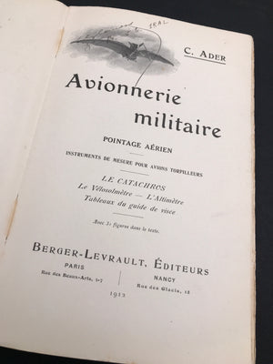 Avionnerie militaire — POINTAGE AÉRIEN — INSTRUMENTS DE MESURE POUR AVIONS TORPILLEURS