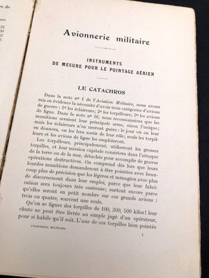 Avionnerie militaire — POINTAGE AÉRIEN — INSTRUMENTS DE MESURE POUR AVIONS TORPILLEURS