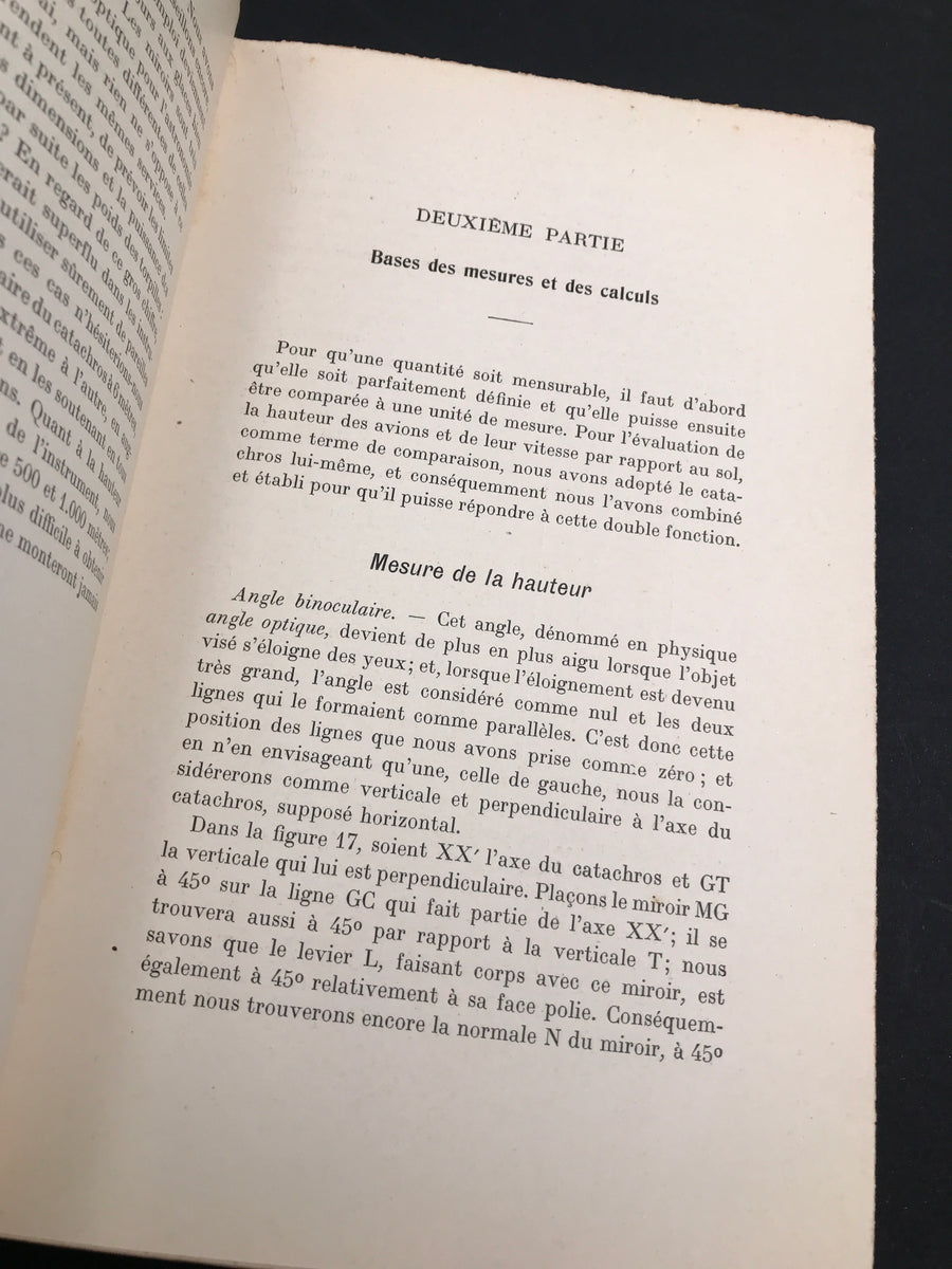 Avionnerie militaire — POINTAGE AÉRIEN — INSTRUMENTS DE MESURE POUR AVIONS TORPILLEURS