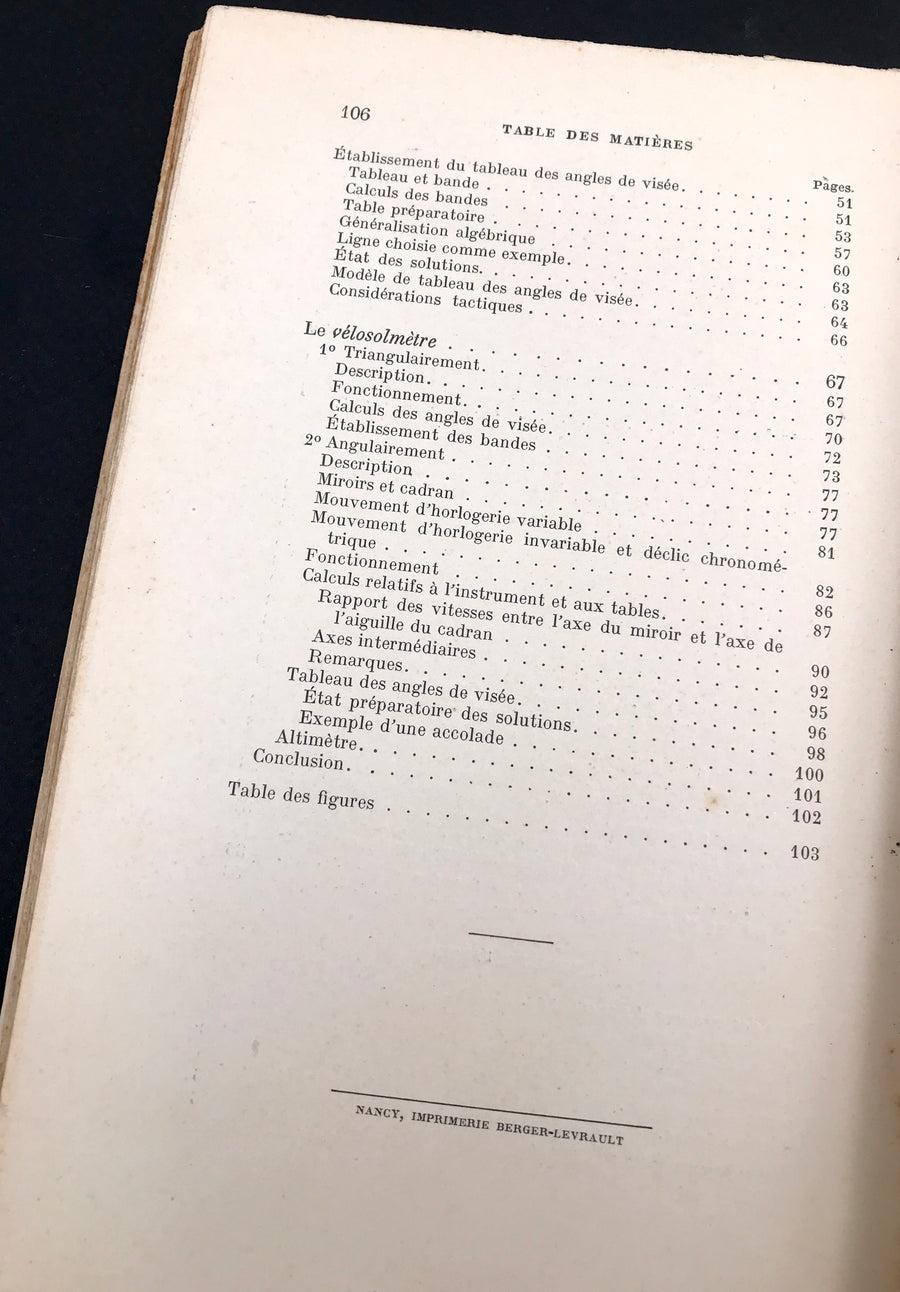 Avionnerie militaire — POINTAGE AÉRIEN — INSTRUMENTS DE MESURE POUR AVIONS TORPILLEURS