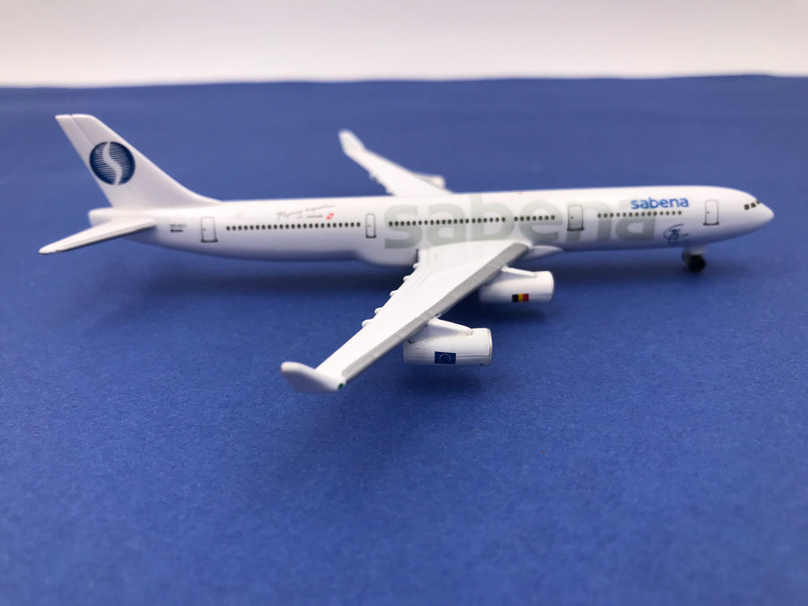 ** EXCEPTIONNAL ANNIVERSARY (75 YEAR) DIE-CAST METAL MODEL ** SABENA Airbus A340 - 311 ( OO - SCY )