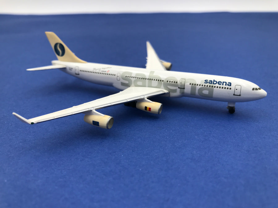 ** DIE-CAST METAL MODEL ** SABENA Airbus A340 - 200 ( OO - SAB )  1/500 (1993)