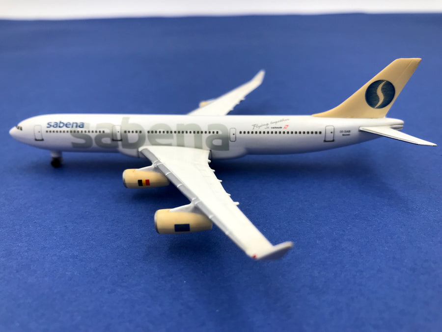 ** DIE-CAST METAL MODEL ** SABENA Airbus A340 - 200 ( OO - SAB )  1/500 (1993)