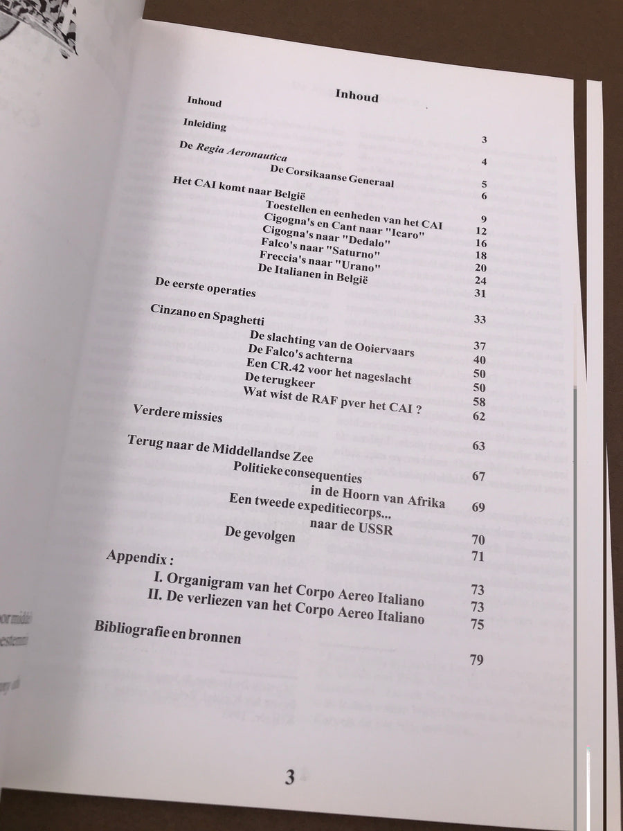 (BELGIE IN OORLOG 21)– Corpo Aero Italiano – De Italiaanse luchtmacht in België 1940 – 1941 