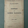 SUMMARY OF GERMAN WARSHIPS — JULY, 1944 — by Naval Intelligence Division, Admiralty, S.W.1.