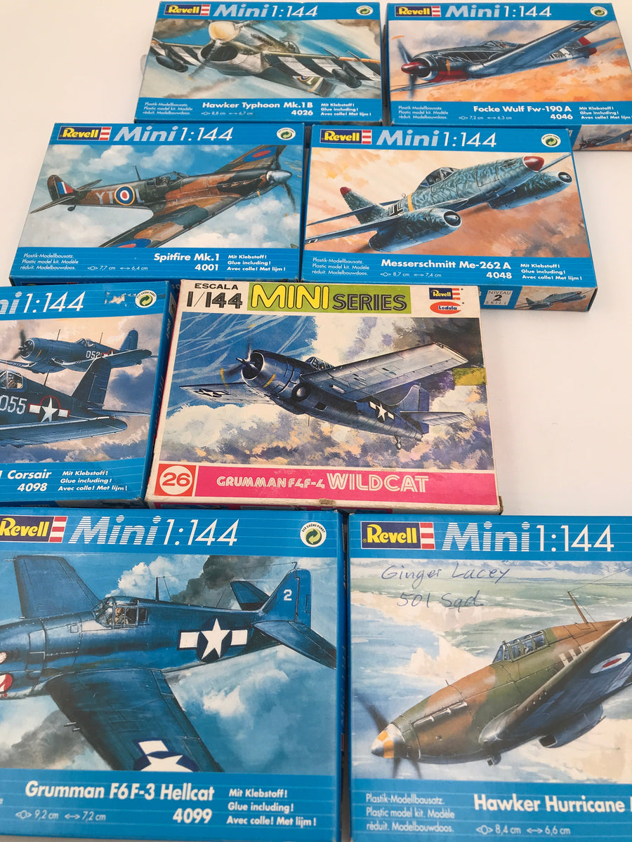*** TOP OFFER *** LOT DE 8 MAQUETTES EN PLASTIQUE À MONTER REVELL MINI (1:144 - non-déballées - "comme neuf")