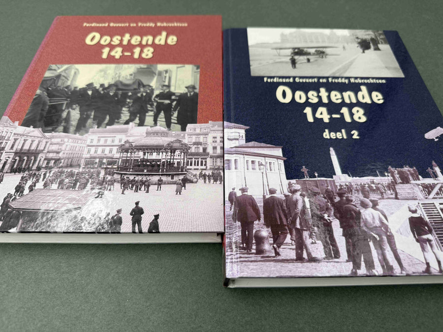 OOSTENDE 14-18 — DEEL 1 en 2 — *** TOEGEWIJDE BOEKEN *** SIGNED BOOKS ***