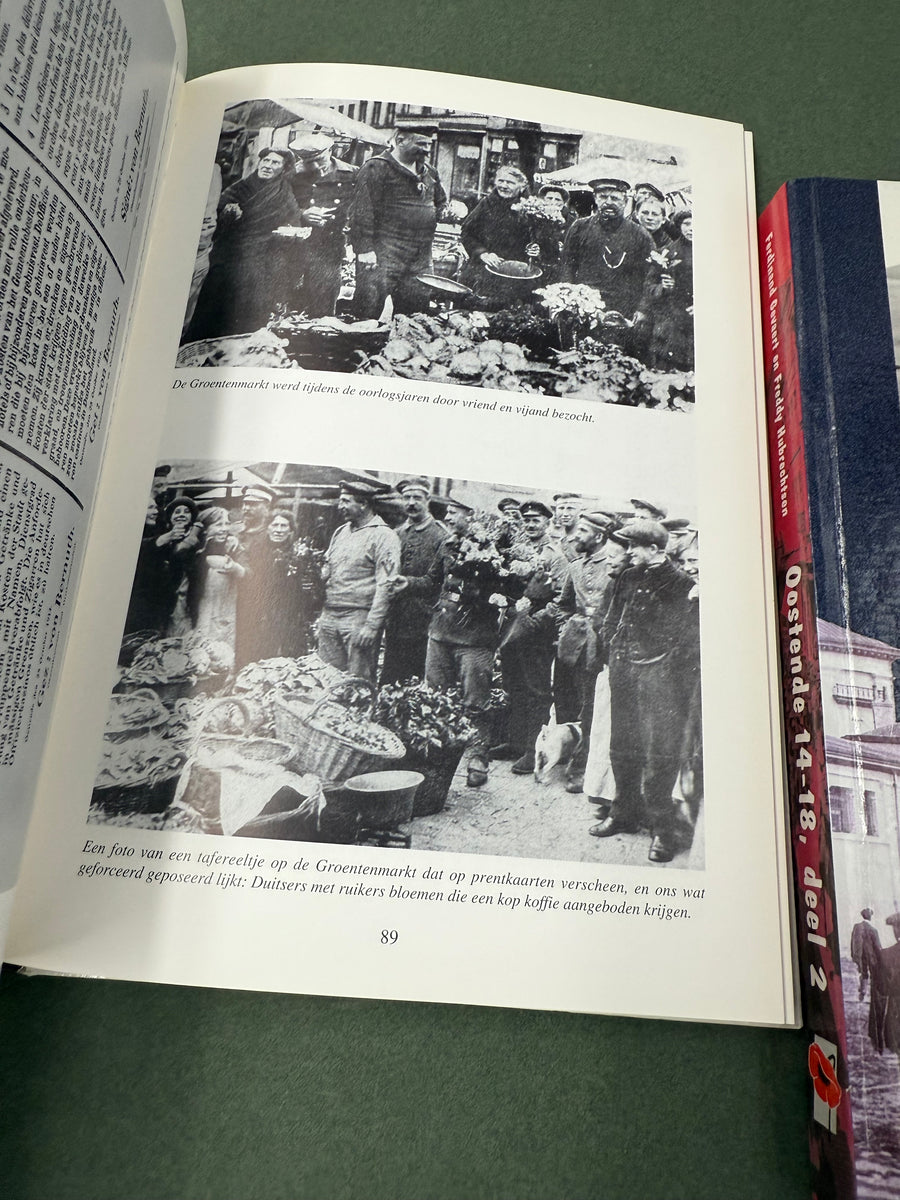 OOSTENDE 14-18 — DEEL 1 en 2 — *** TOEGEWIJDE BOEKEN *** SIGNED BOOKS ***