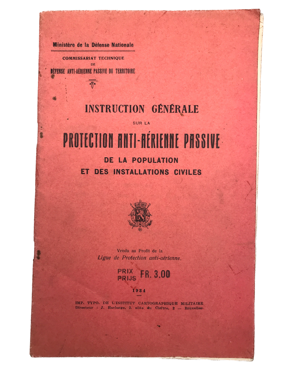 INSTRUCTION GÉNÉRALE SUR LA PROTECTION AÉRIENNE ANTI-PASSIVE DE LA POPULATION ET DES INSTALLATIONS PASSIVES