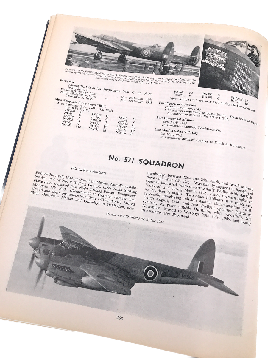 BOMBER SQUADRONS OF THE RAF AND THEIR AIRCRAFT