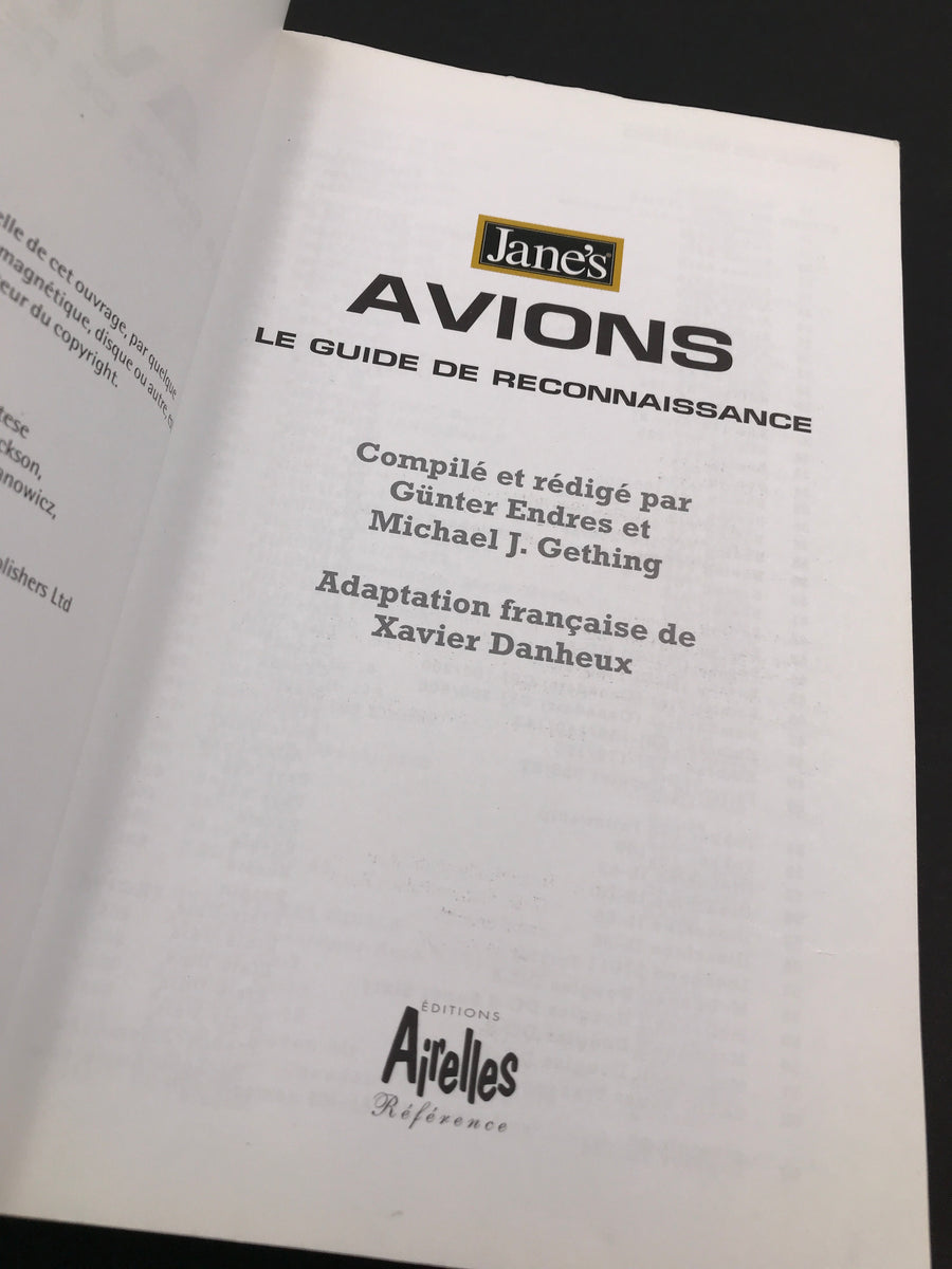 [Jane’s] AVIONS LE GUIDE DE RECONNAISSANCE