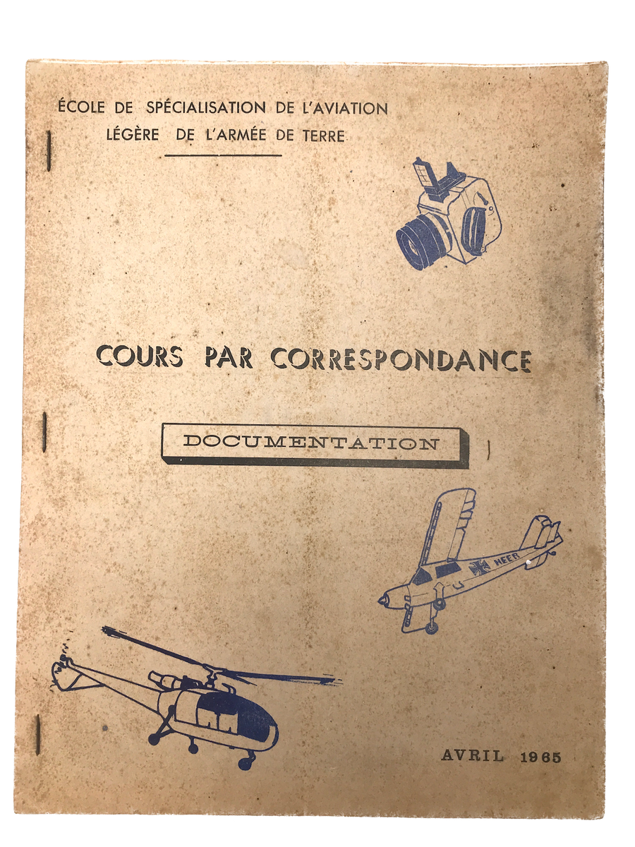 L'AVIATION DE L'ARMÉE DE TERRE DANS L'ARMÉE FÉDÉRALE ALLEMANDE (COURS PAR CORRESPONDANCE) DOCUMENTATION (ESALAT)