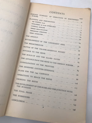 REPORT BY THE SUPREME COMMANDER TO THE COMBINED CHIEFS OF STAFF ON THE OPERATIONS IN EUROPE OF THE ALLIED EXPEDITIONARY FORCE (6 JUNE 1944 TO 8 MAY 1945)