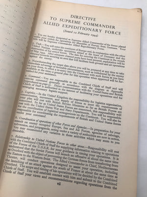 REPORT BY THE SUPREME COMMANDER TO THE COMBINED CHIEFS OF STAFF ON THE OPERATIONS IN EUROPE OF THE ALLIED EXPEDITIONARY FORCE (6 JUNE 1944 TO 8 MAY 1945)