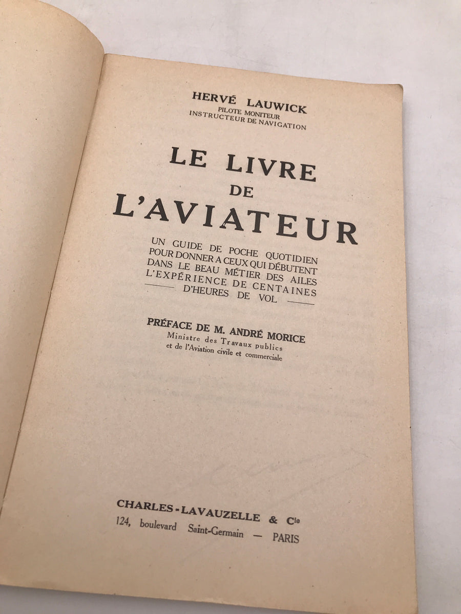 LE LIVRE DE L'AVIATEUR