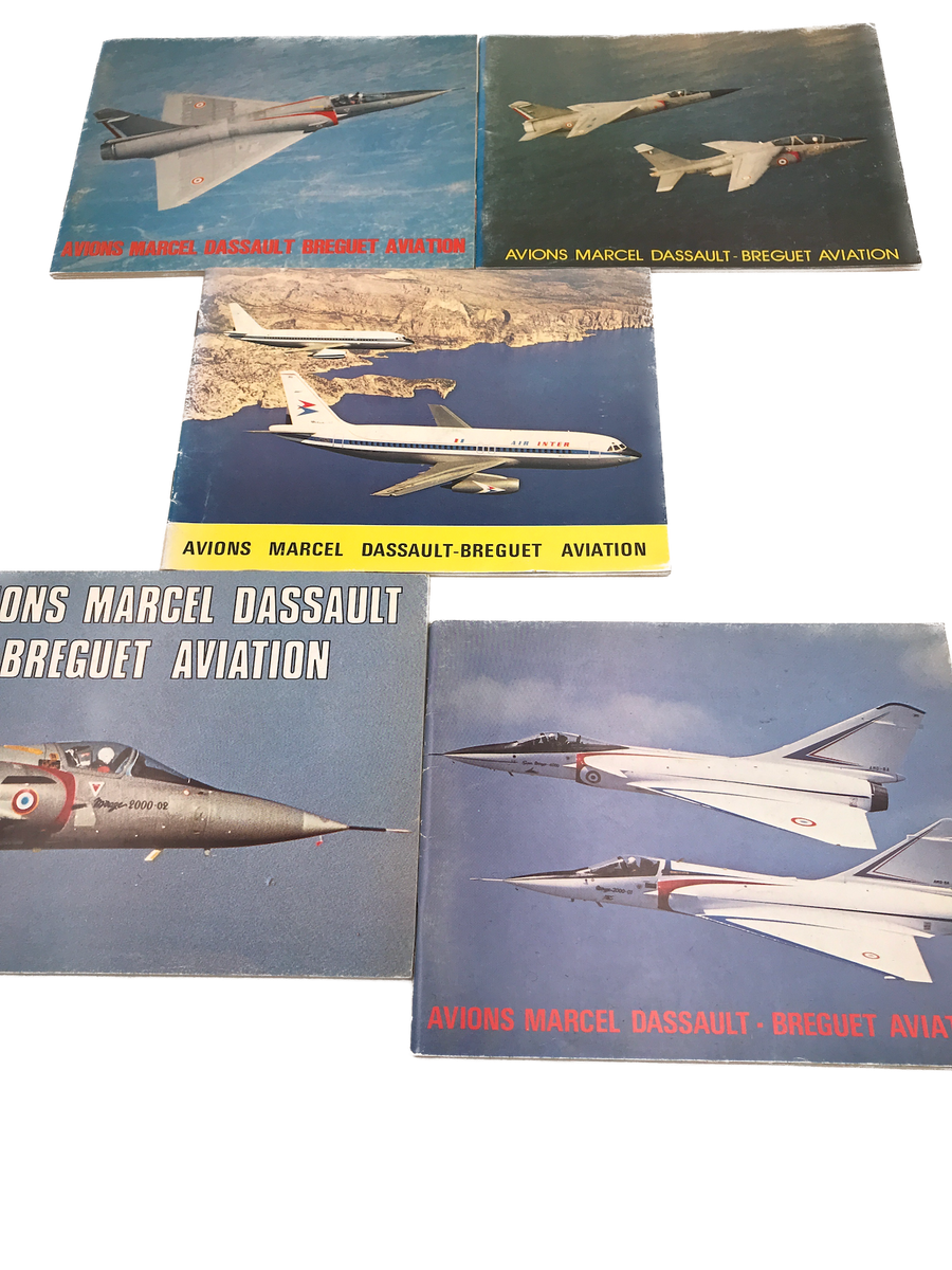 *LOT DE 5* AVIONS MARCEL DASSAULT-BREGUET AVIATION