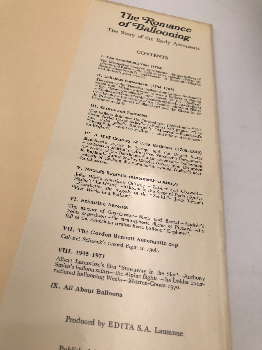 The Romance of Ballooning : The Story of the Early Aeronauts