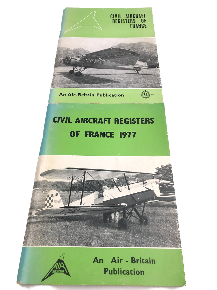 CIVIL AIRCRAFT REGISTERS OF FRANCE (1973 & 1977)