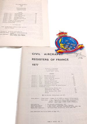 CIVIL AIRCRAFT REGISTERS OF FRANCE (1973 & 1977)