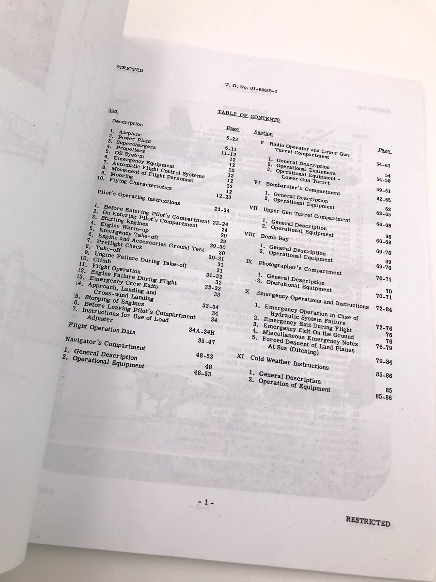 PILOT'S HANDBOOK OF Flight Operating Instructions FOR Models B - 25C and B - 25D