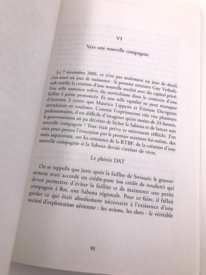 sabena " ma vérité Tout ce que l'on n'a jamais osé dire depuis dix ans"