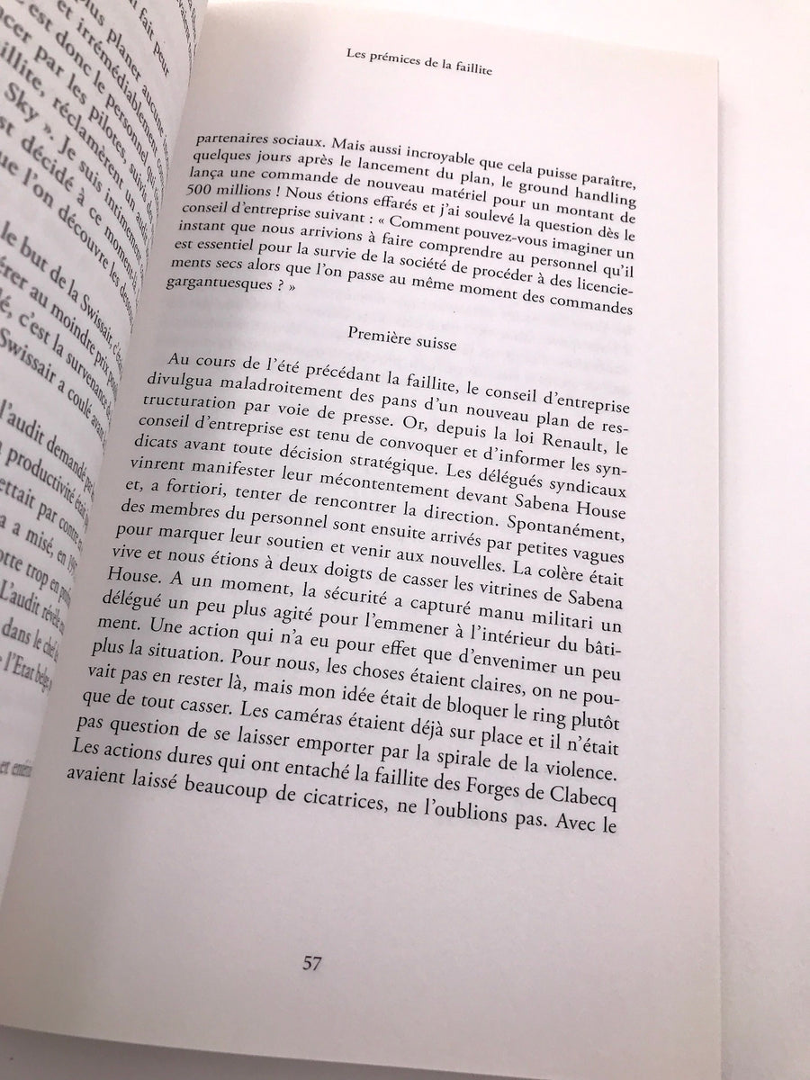 sabena " ma vérité Tout ce que l'on n'a jamais osé dire depuis dix ans"