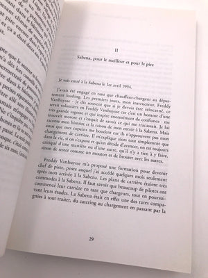 sabena " ma vérité Tout ce que l'on n'a jamais osé dire depuis dix ans"