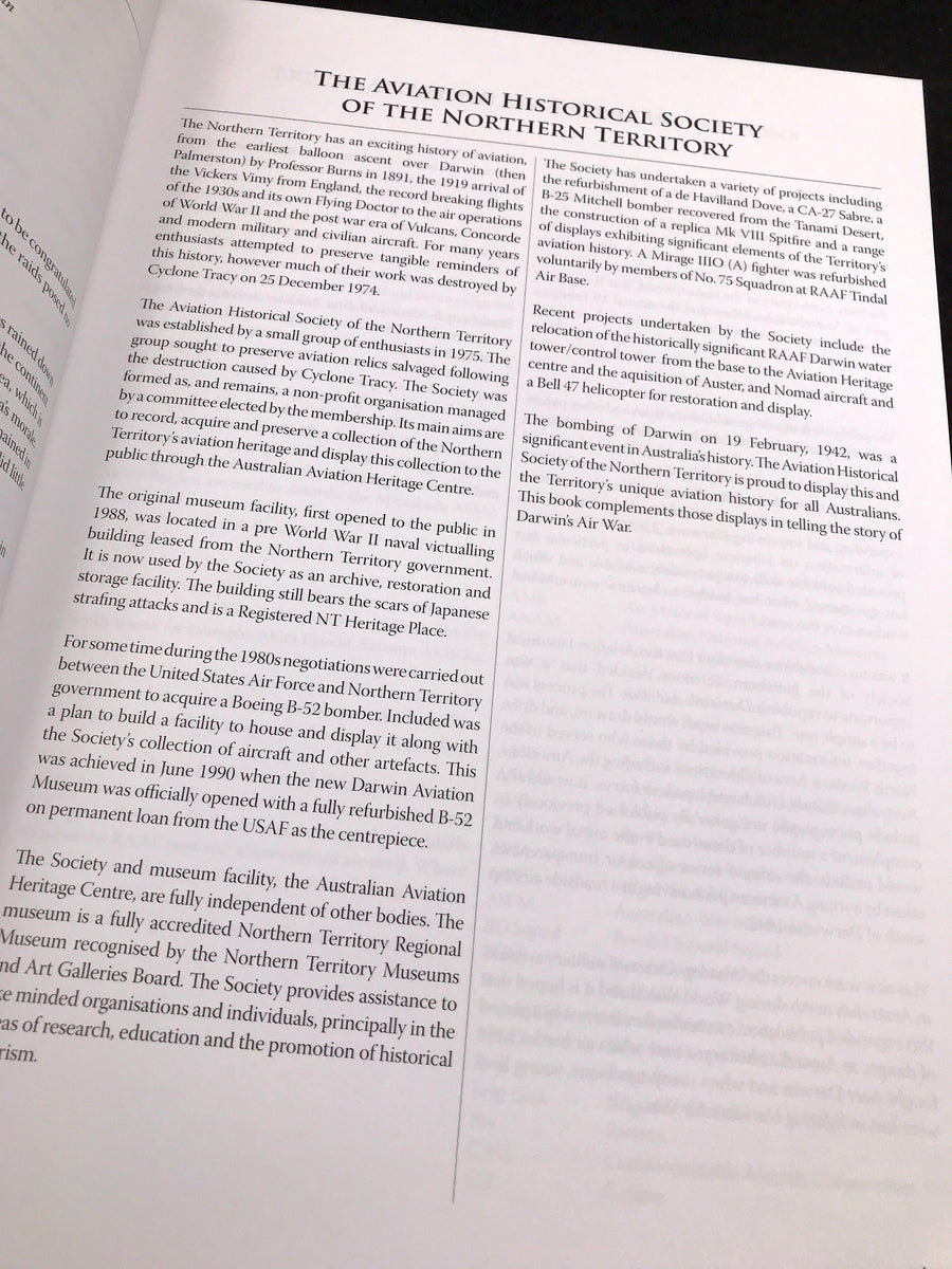 DARWIN’S AIR WAR 1942-1945 – AN ILLUSTRATED HISTORY COMMEMORATING THE DARWIN AIR RAIDS –The Aviation Historical Society of the Northern Territory Darwin, Northern Territory, 2011