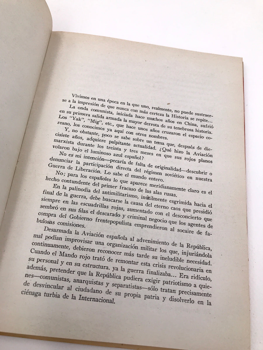 ALAS ROJAS SOBRE ESPAÑA *** LIBRO AUTOGRAFIADO, DÉDICACÉ ***