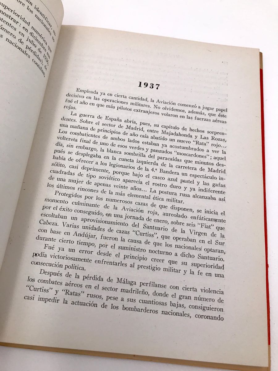 ALAS ROJAS SOBRE ESPAÑA *** LIBRO AUTOGRAFIADO, DÉDICACÉ ***