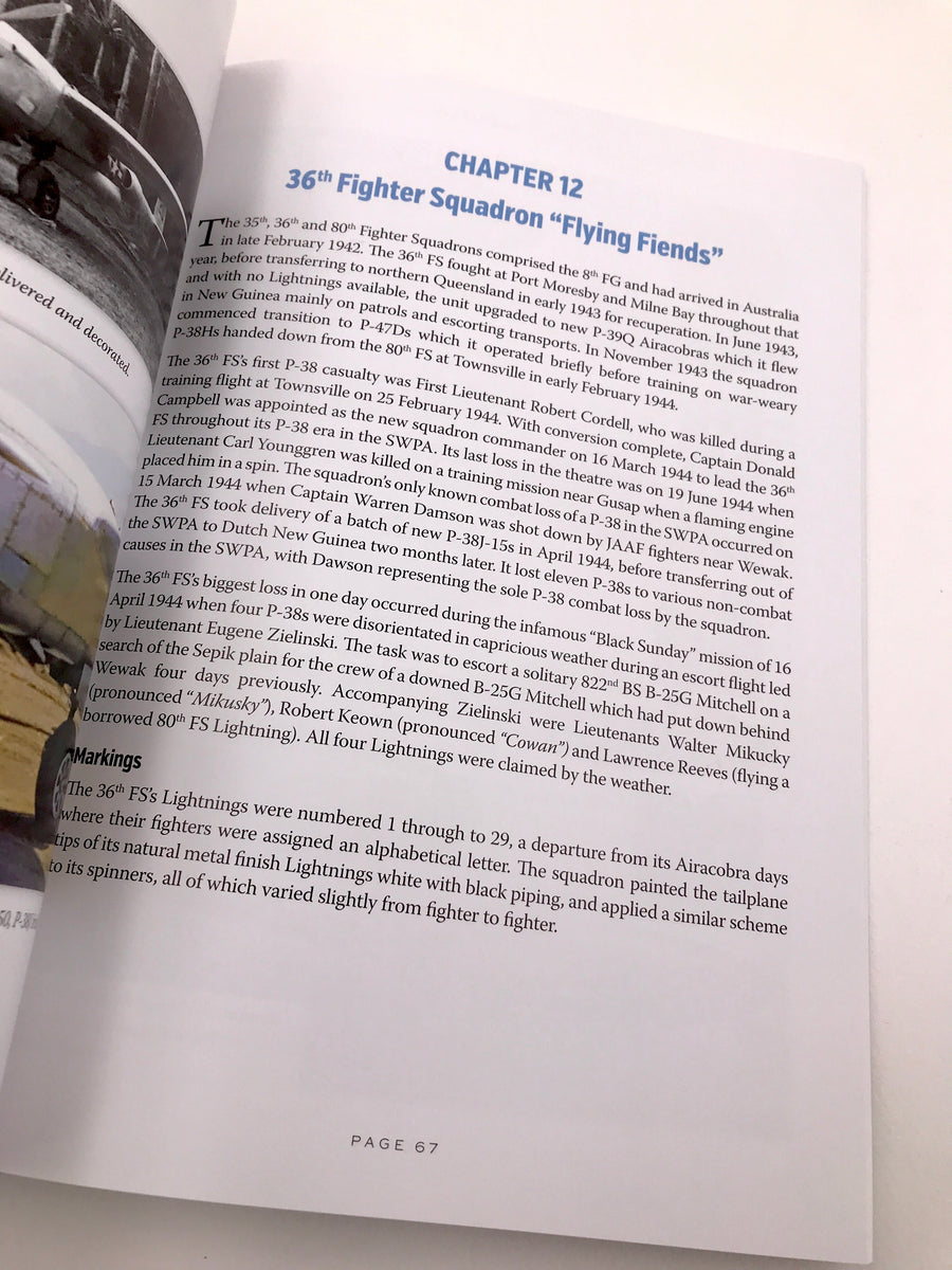 PACIFIC PROFILES VOLUME NINE: ALLIED FIGHTERS: P-38 SERIES SOUTH & SOUTHWEST PACIFIC 1942-1944