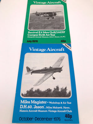 Vintage Aircraft Magazine (from 1st ISSUE July 1976 until Number 35 December 1985)