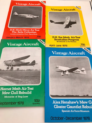 Vintage Aircraft Magazine (from 1st ISSUE July 1976 until Number 35 December 1985)