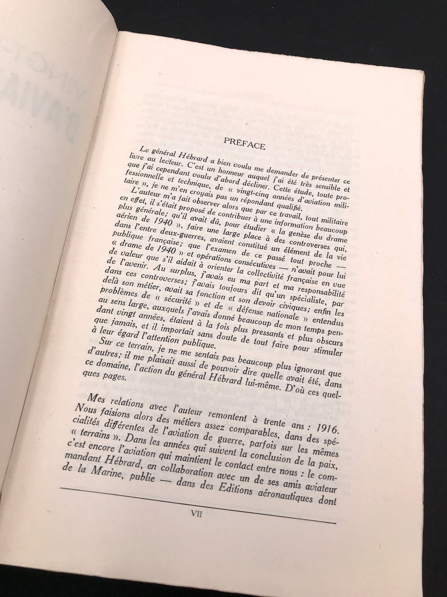 VINGT-CINQ ANNÉES D'AVIATION MILITAIRE, 1920-1945 La Genèse du drame aérien de 1940