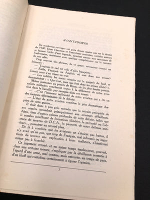 VINGT-CINQ ANNÉES D'AVIATION MILITAIRE, 1920-1945 La Genèse du drame aérien de 1940