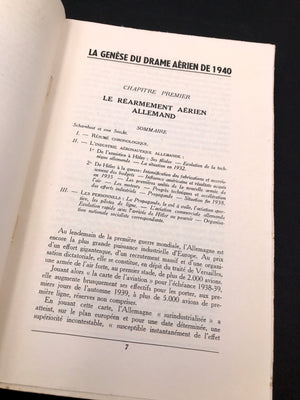 VINGT-CINQ ANNÉES D'AVIATION MILITAIRE, 1920-1945 La Genèse du drame aérien de 1940