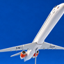 McDonnell Douglas MD-90 SRS – 🇩🇰🇳🇴🇸🇪 SAS Scandinavian Airlines – LN-ROA « Sigurd Viking » – Fratelli Cesana – métal – 1:100 – 42 × 32 cm – avec support