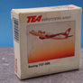 DIE-CAST MODEL — 🇨🇭 TEA Switzerland — Boeing 737-300 — Herpa — 1:500 — WITH ORIGINAL BOX —
